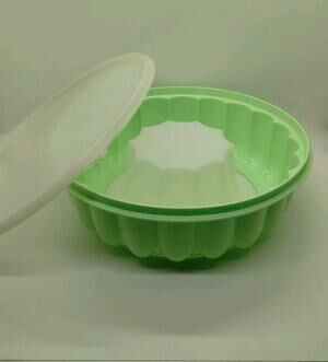 Tupperware Jello Mold/Ice Ring 9"-Mint Green 3 Pcs. #1201-1202-1203 Vintage